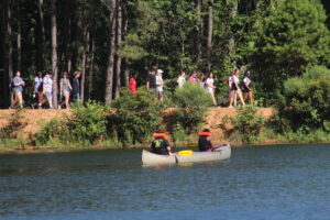 Texas Summer Campers Canoeing and Hiking